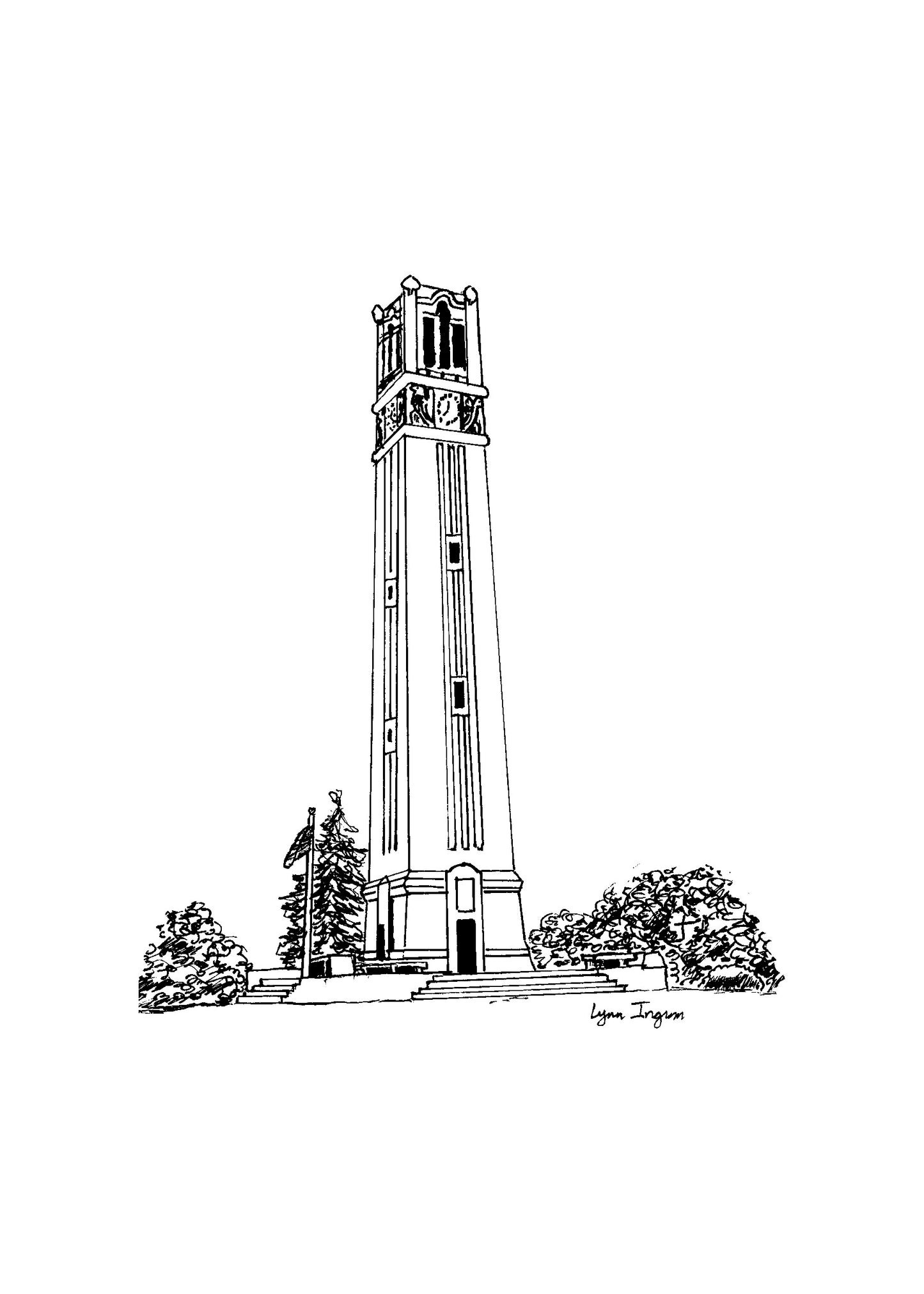 The Memorial Tower at North Carolina State University