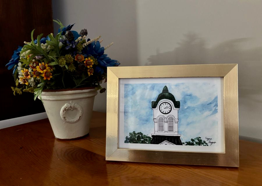 Oxford Mississippi Courthouse Clocktower Framed